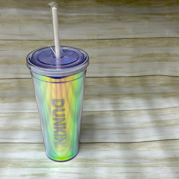 Limited Edition Dunkin Donuts 2024 valentines holographic tumbler - Picture 1 of 5